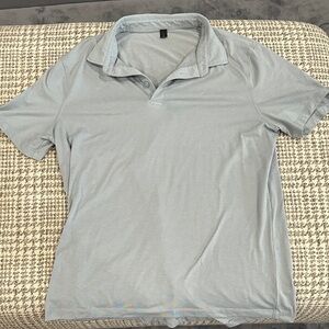 lululemon athletica Light Gray Polo Shirt